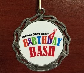 Finishers Medal for ACS Birthday Bash Run 